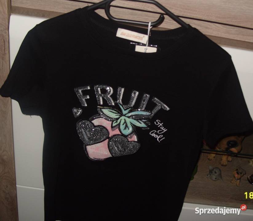 Jean Louis Francoise TSHIRT z cekinową Truskawką Rawicz
