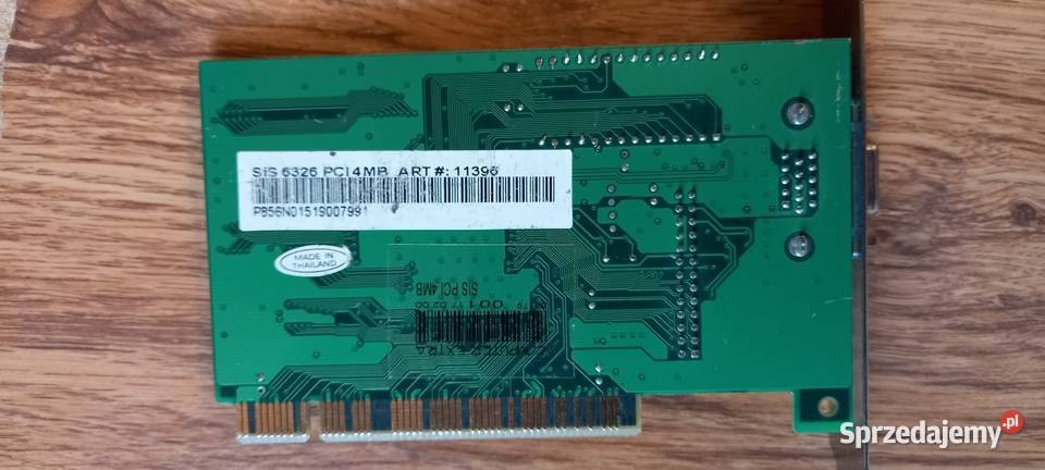 Karta graficzna na PCI SiS 6326AGP 4MB Karta pomorskie