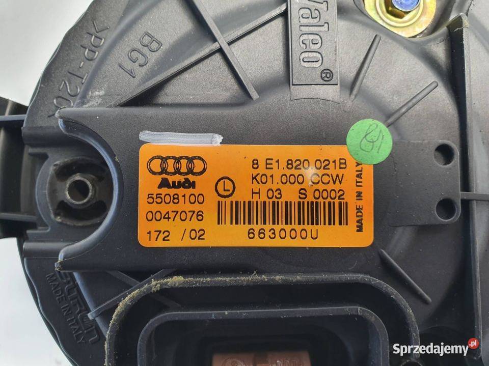 WENTYLATOR KABINOWY AUDI A4 B6 8E1820021B