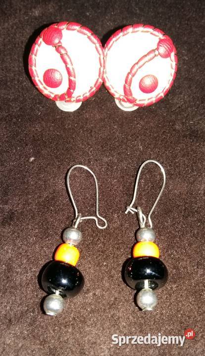 Kolczyki wiszące kwiatki kuleczkiKlipsy Łódź