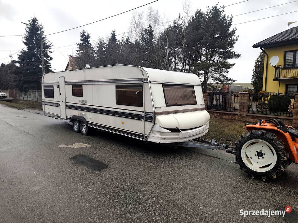 Przyczepa HOBBY 750 Stacjonarna Na działkę WC