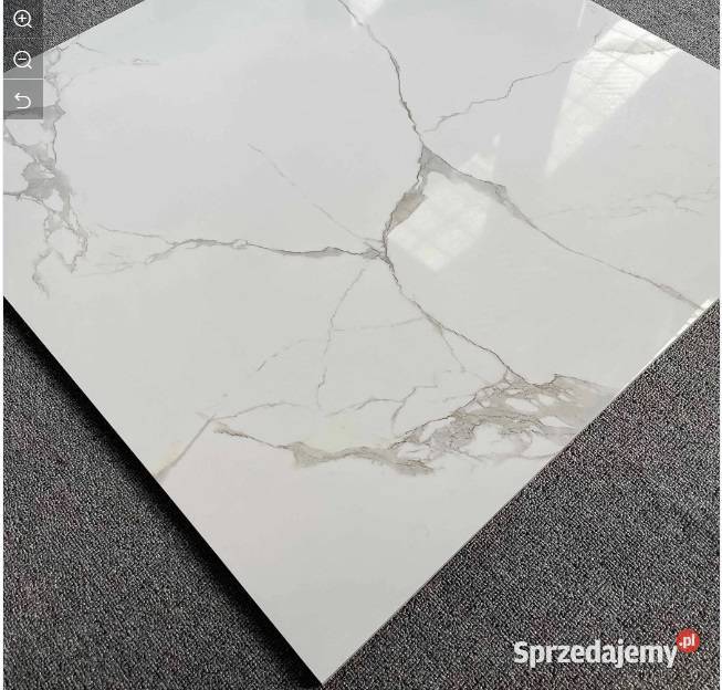 GRES CARRARA WHITE 60X60 BIAŁY MARMUR POŁYSK gII łódzkie