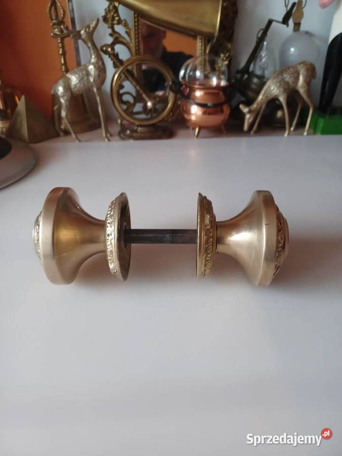 Klamki gałki z rozetami Mosiądz Poznań