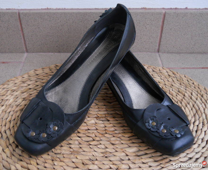 Clarks 100 Skóra wygodne Półbuty Skórzane Łęczna