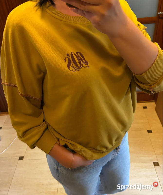 Bluza damska musztardowa oversize vintage 90s Inny wzór Szczecin sprzedam