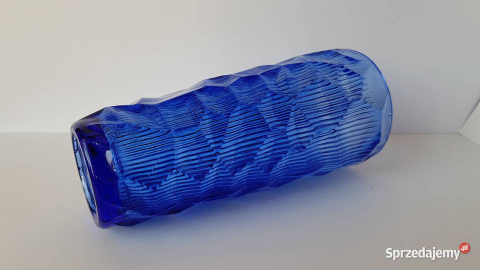 Wazon OKULUS 1 Ząbkowice kolorowe szkło PRL Porcelana i szkło śląskie Dąbrowa Górnicza