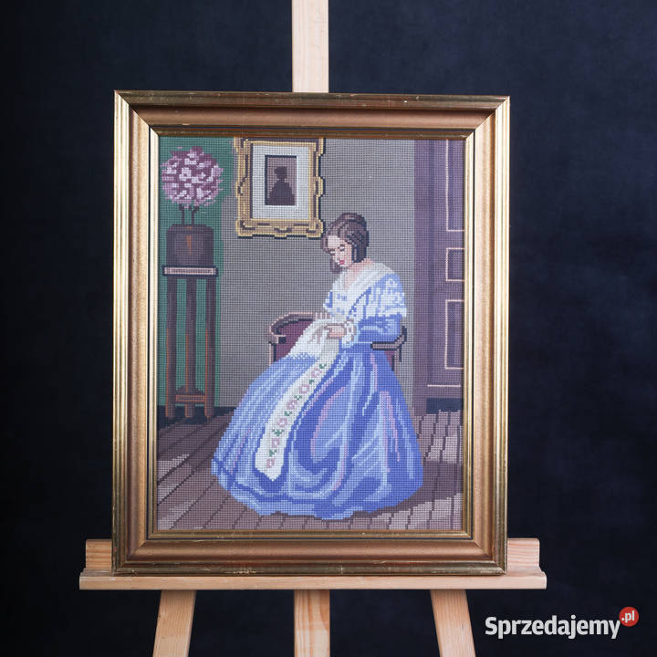 ARTexpert Obraz Haftowany Krzyżykiem Kobieta w zachodniopomorskie Dobrzany