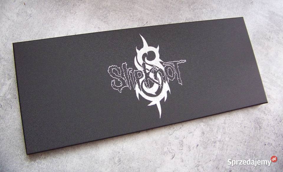 Slipknot Logo ręcznie grawerowane na blasze świętokrzyskie Sandomierz