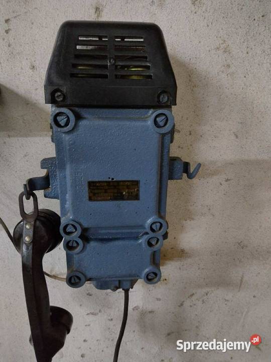 Zabytkowy telefon ZWUS Chorzów sztywnykopalniany