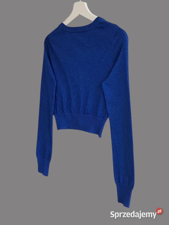 Damskie granatowe bolerko z długim rękawem Chrzanów sprzedam