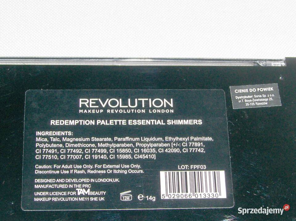 Revolution Redemption Palette Essential Shimmers Dla kobiet Łódź sprzedam