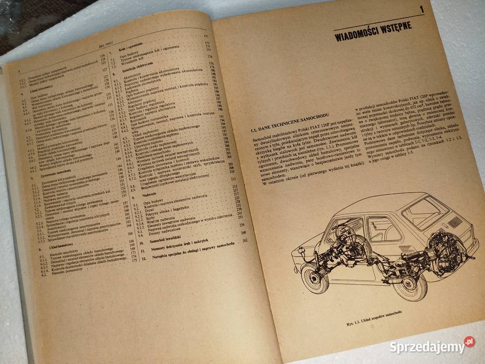 Książka Naprawa Fiat 126p motoryzacja, transport Książki i Podręczniki łódzkie Zgierz