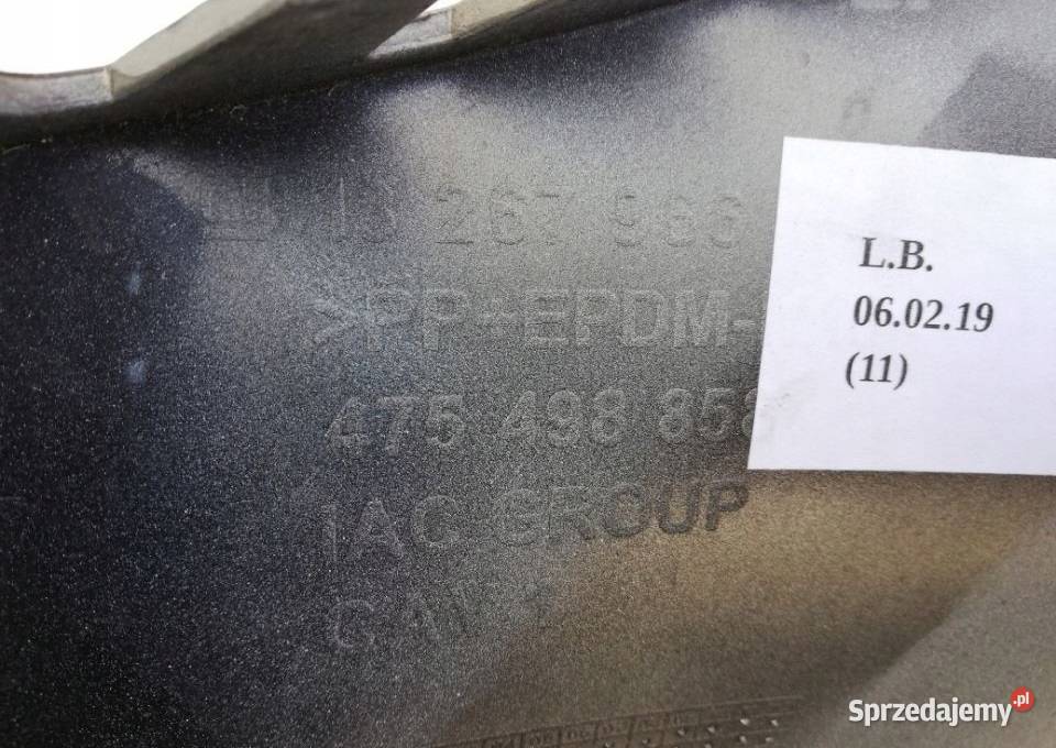 ZDERZAK TYŁ TYLNY OPEL MERIVA B osobowe Nowy Tomyśl sprzedam