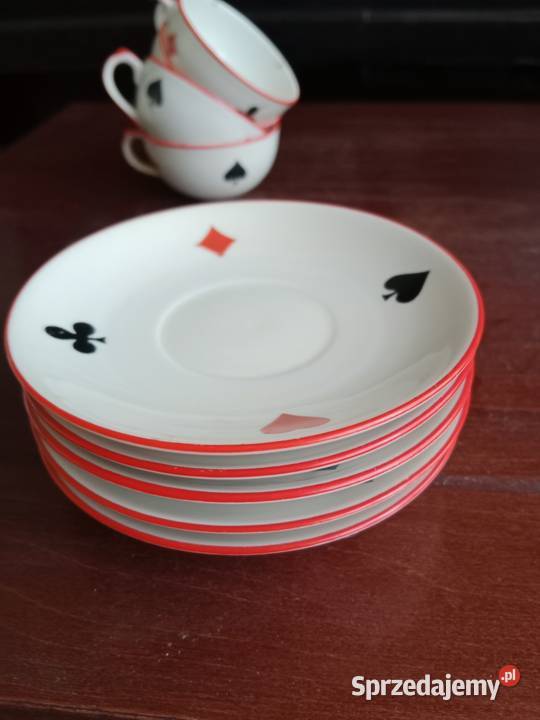 Kultowy Serwis Kawowy Karty Chodzież PRL 12 śląskie Ruda Śląska