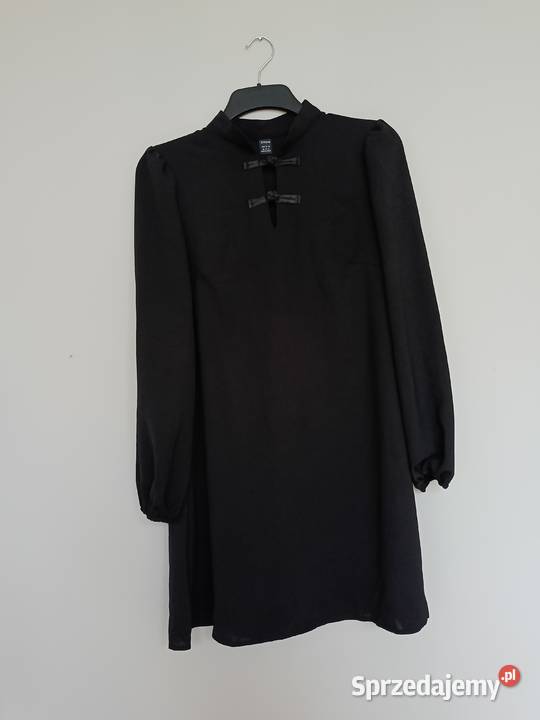 Sukienka damska SHEIN czarna zapinana pod szyją Bez wzoru pomorskie Gdynia