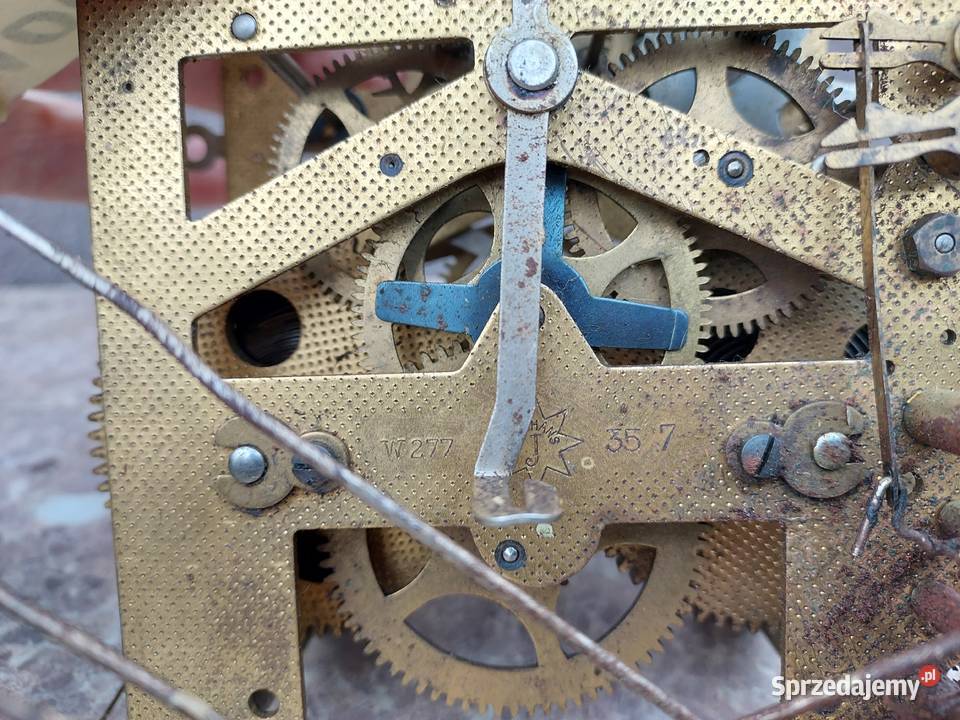 M009 Mechanizm starego zegara ściennego Junghans Antyki, Sztuka, Kolekcje Tczew