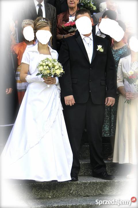 Biała suknia ślubnahalka z kołem bolerko biały Wejherowo