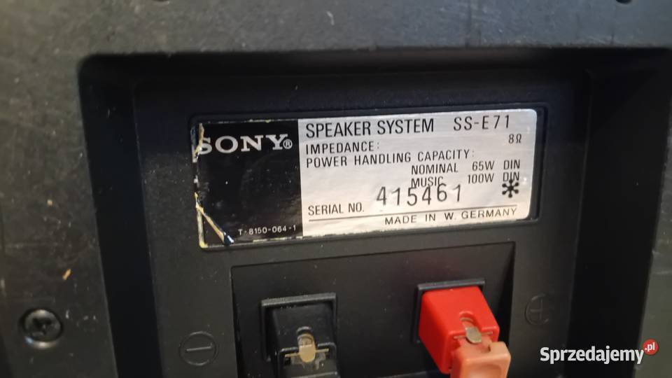 Kolumny Sony SSE 71 Audio wielkopolskie