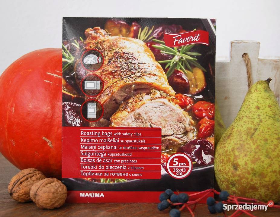 Torebki do pieczenia z klipsem 35 x 43 Favorit Akcesoria kuchenne Lublin