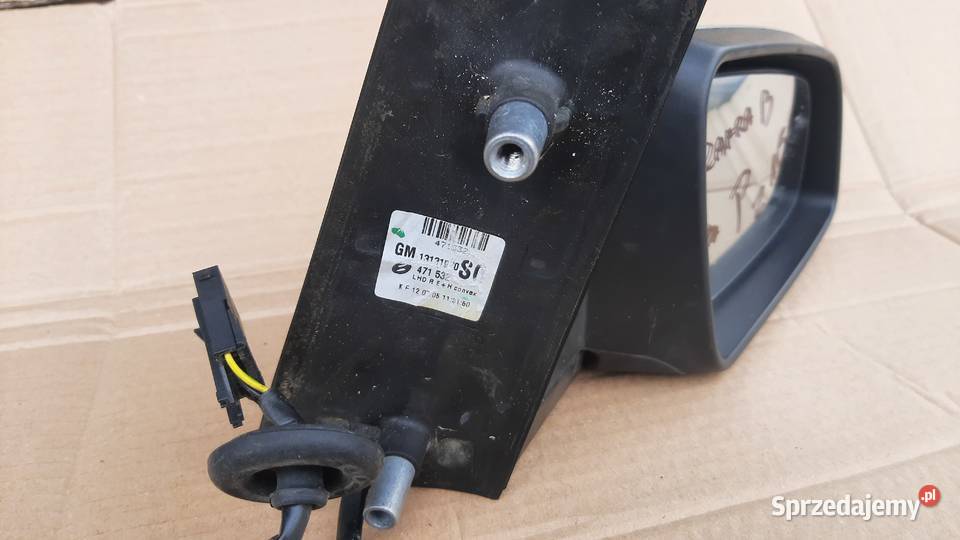 lusterko zewnętrzne Zafira B prawe 5 pin lak osobowe
