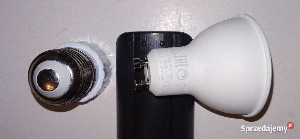 Adapter Konwerter Oprawki Żarówki E27 na GU10 Sieradz