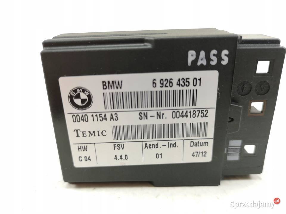 MODUŁ FOTELA KIEROWCY BMW 1 3 X6 X5 Z4 MINI ORI