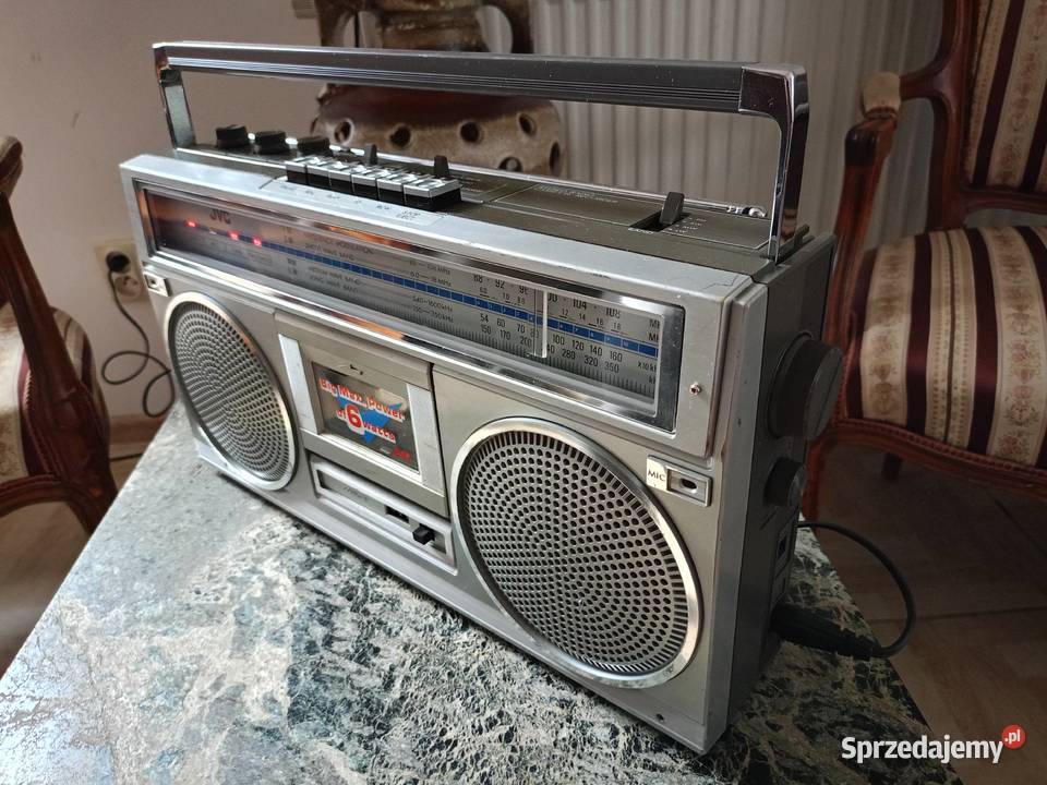 Zabytkowy Boombox JVC RC555L Japan Vintage Drawski Młyn