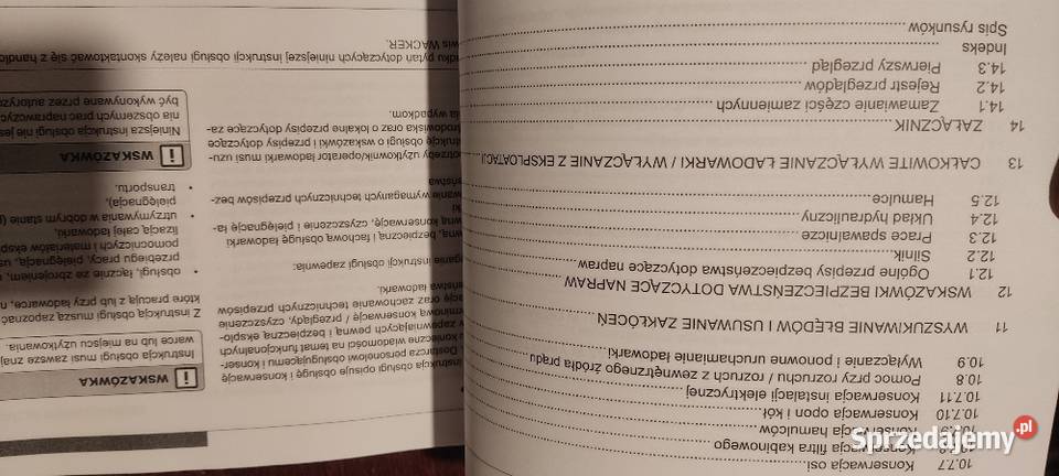 Instrukcja obsługi ładowarki Wecker WL 30 podkarpackie Stalowa Wola