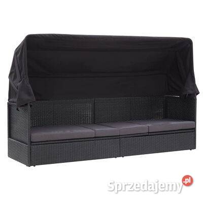 vidaXL Sofa ogrodowa z zadaszeniem polirattan Warszawa