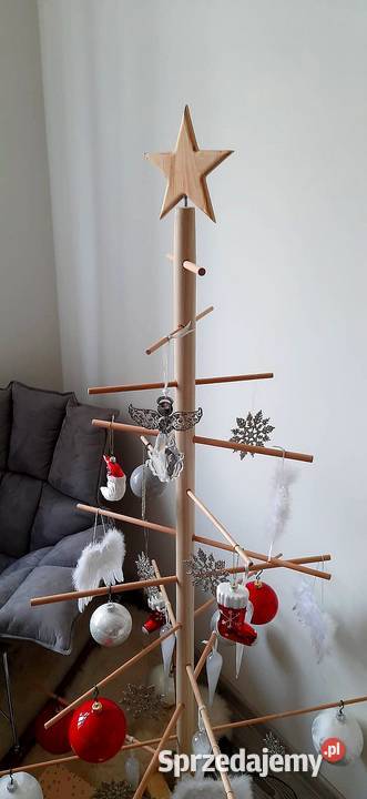 Świąteczna choinka drewniana ozdoba świąteczna Radków