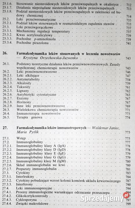 Farmakodynamika Waldemar Janiec Jolanta Chełm sprzedam