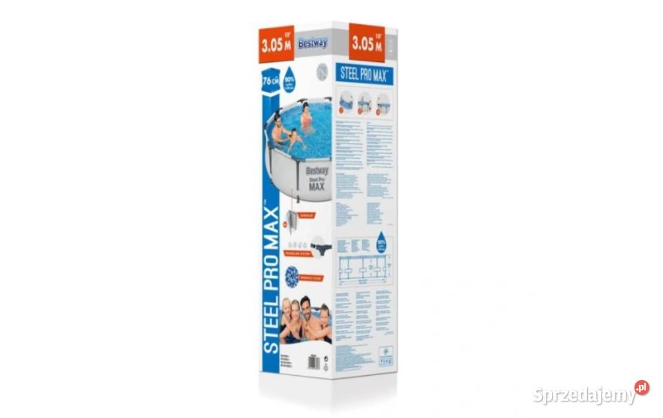 Basen Ogrodowy Stelażowy 305 x 76 Bestway 56406 wielkopolskie