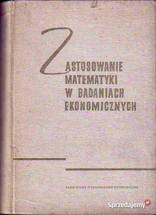 4156 ZASTOSOWANIE MATEMATYKI W BADANIACH EKONOMI Czyrna