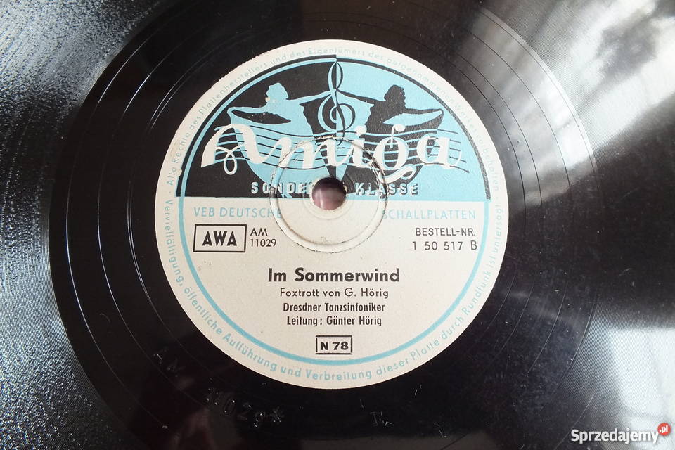 Płyta winylowa szelakowa niemiecka gruba ciężka Żary