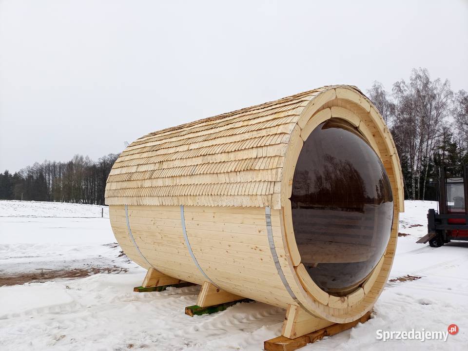 Sauna Beczka 300 Sauna Ogrodowa Harvia Cilindro Architektura ogrodowa Puńsk