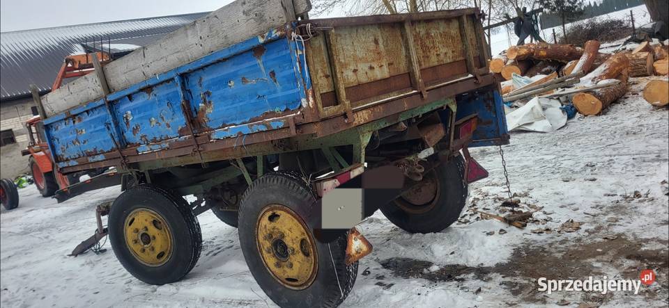 przyczepa wywrotka 2 strony zarejestrowana Gostynin