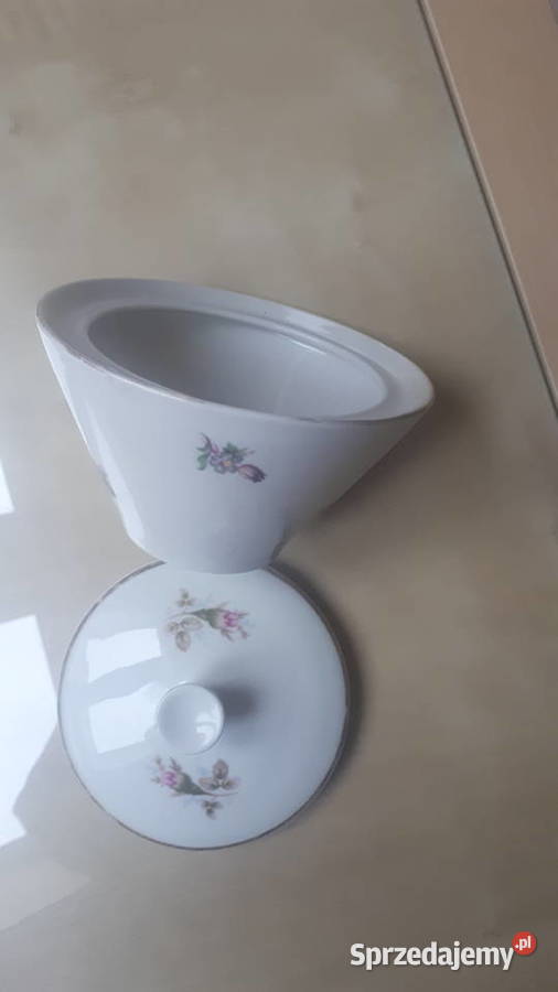 cukiernica porcelana Chodzież biały Kamionki