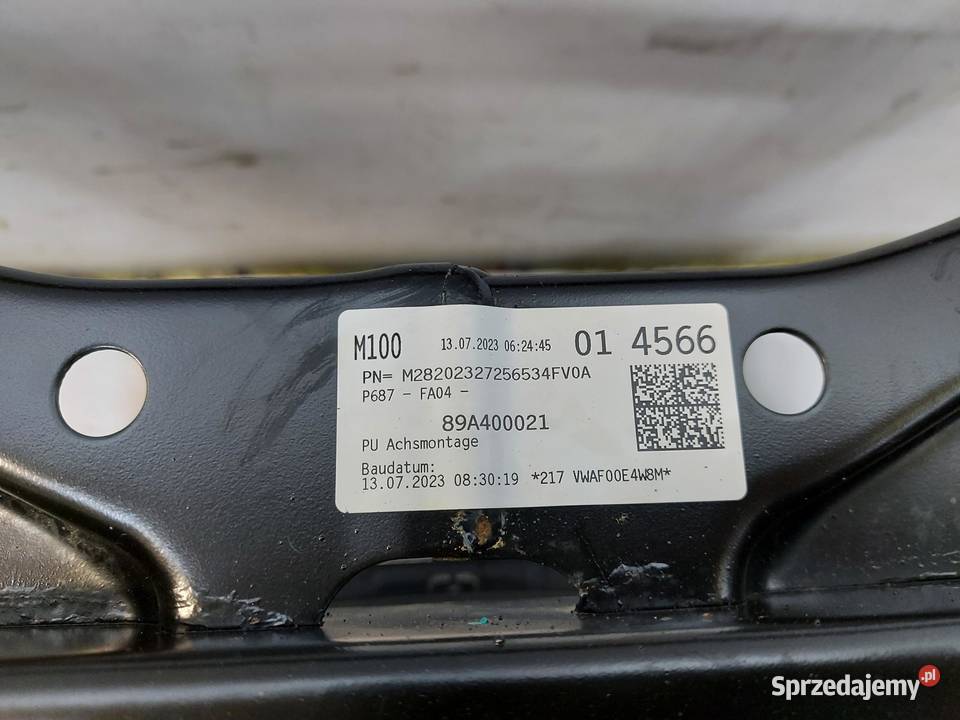 Audi Q4 ETRON 89A 89E WÓZEK SANKI PRZÓD