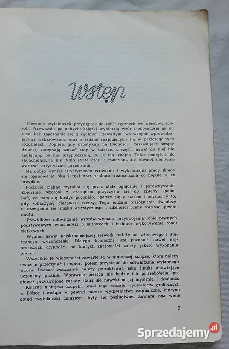 Wera Tuszyńska Roboty siatkowe WPLiS 1959 r wielkopolskie