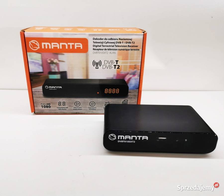 DEKODER MANTA DVBT010SXT2 ZESTAW Konin