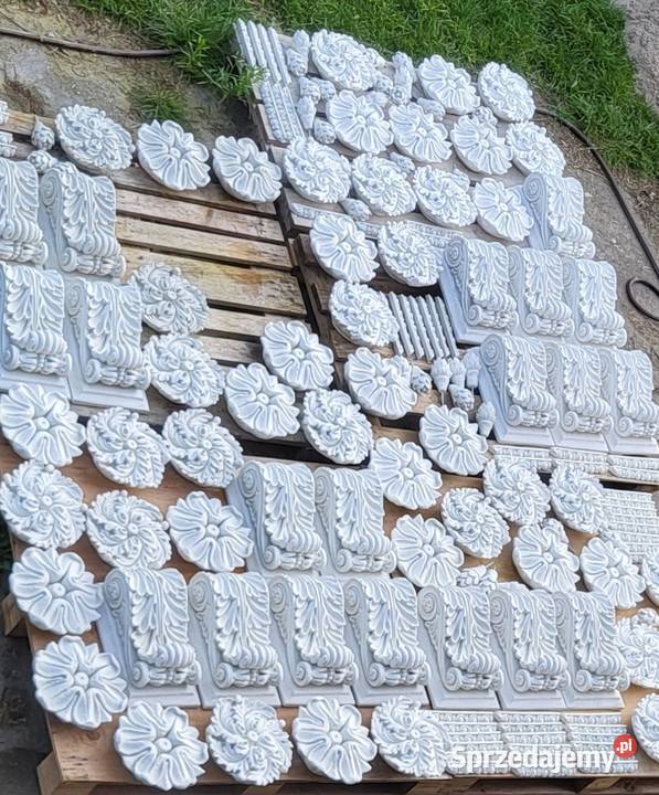 Sztukateria na elewacje gres marmurowy rozeta Sztukateria, dekoracja sufitu Zielona Góra