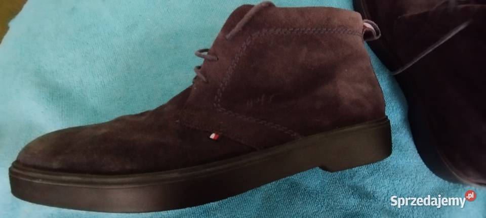 Buty męskie Tommy Hilfiger granatowe zamszowe Wrocław