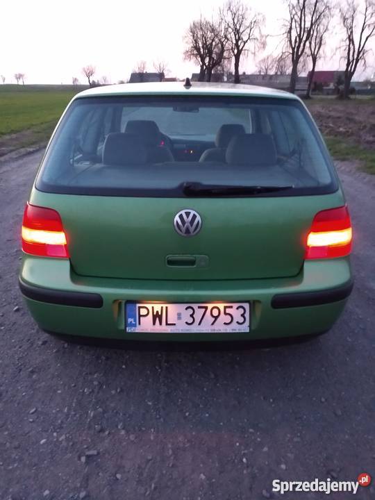 Volkswagen Golf 4 Benzyna 14 75 Zielony wspomaganie kierownicy Golf wielkopolskie Wolsztyn
