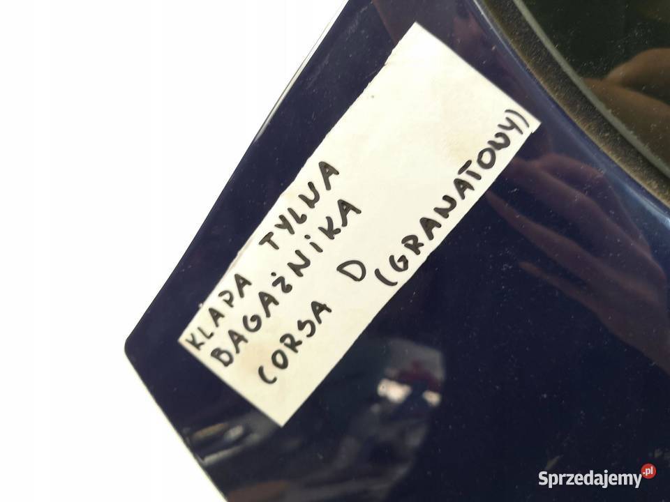 KLAPA BAGAŻNIKA OPEL CORSA D 0614 GRANATOWA ORI