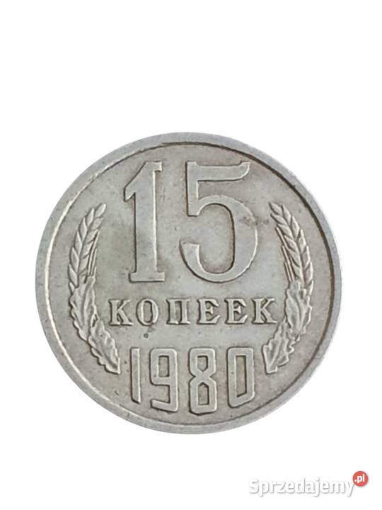 Stara moneta ZSRR 15 kopiejek Rosja 1980 unikat Cieszyn sprzedam