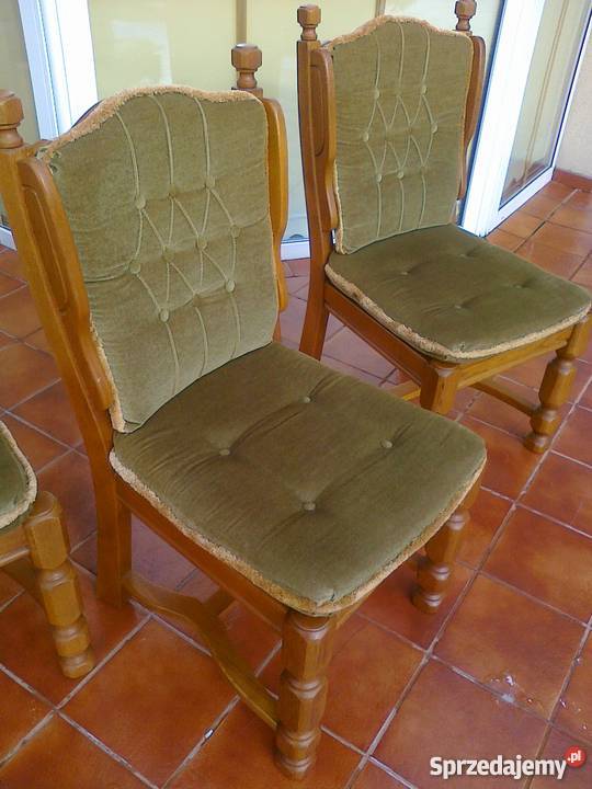 Krzesło dębowe fotel masywne drewniane tron 99cm Sulbiny sprzedam