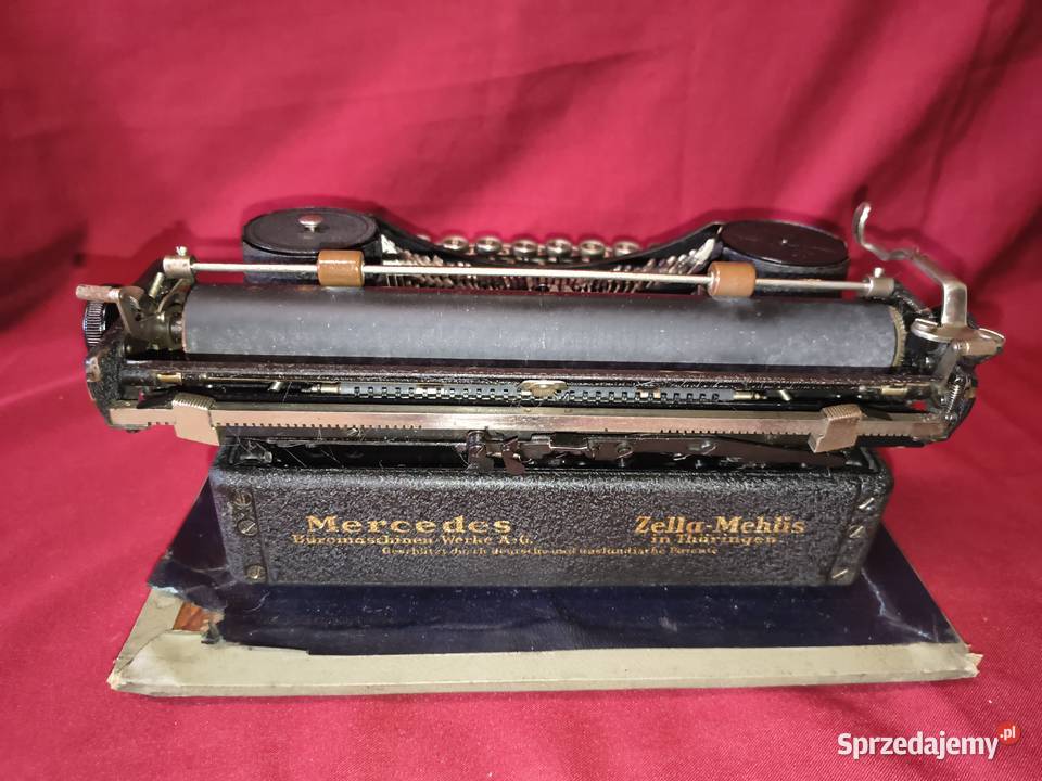 Maszyna do pisania Mercedes Prima walizka Pozostałe Chorzew sprzedam