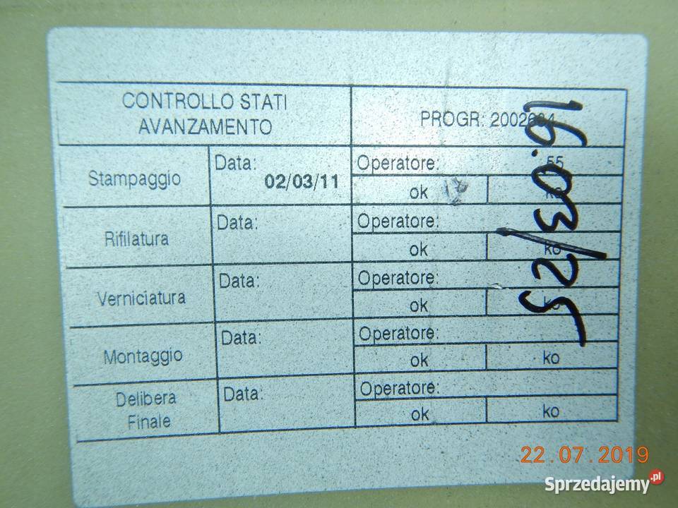 LISTWA DRZWI PRAWY PRZÓD FIAT PANDA 0311 ASO