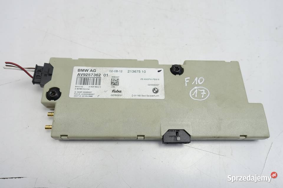 BMW F10 MODUŁ STEROWNIK ANTENY sensor 9257362 osobowe Rudka