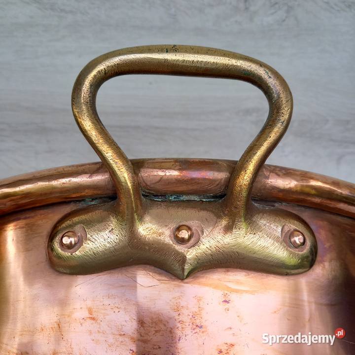 Duża miedziana misa do powideł miedziany garnek mazowieckie Warszawa sprzedam